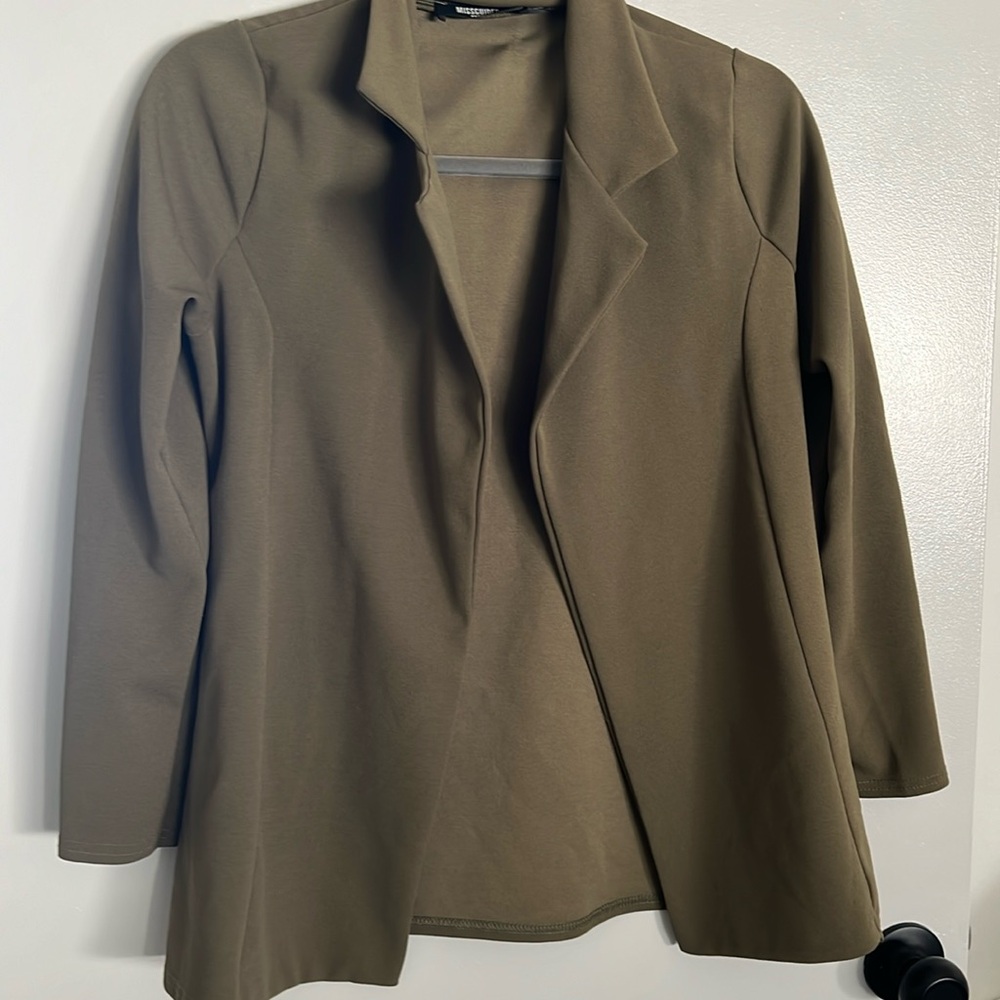 Misguided army green blazer